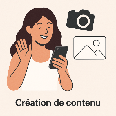 Création de contenu UGC influenceur